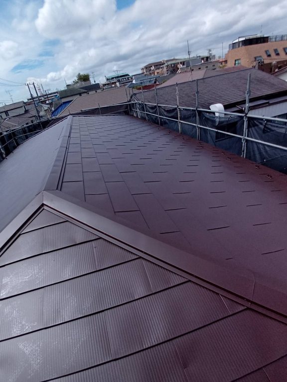市川市Ｙ様　屋根ガルバリウム鋼板葺き替え工事