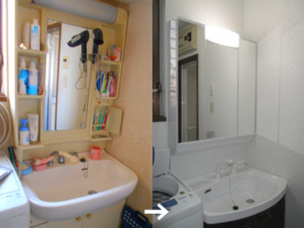 市川市N様　洗面化粧台工事