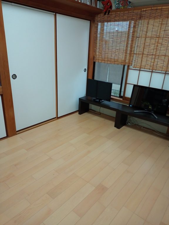 和室畳撤去後フローリング工事、その他補修工事